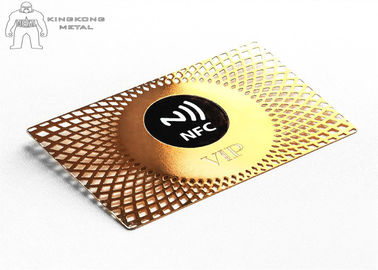 Carte futée en métal RFID de Nfc, acier inoxydable de sécurité de puce de Rfid de carte de crédit d'affaires