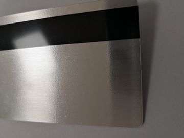 Carte matérielle de membre de PVC balayée par argent avec la bande magnétique 85.6*54mm de HiCo