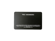 Logo blanc d'impression de Silkscreen de Matte Black Metal Membership Card