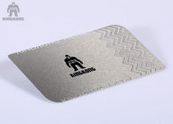 Silkscreen métallique de cartes de visite professionnelle de visite d'argent d'acier inoxydable imprimant 85x54mm