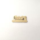 Le label rond en métal plaque l'insigne de Pin de couleur d'or/argent plaquant la conception libre