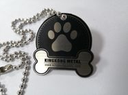 Étiquettes de chien faites sur commande de logo de conception en métal d'acier inoxydable d'animal familier d'étiquettes faites sur commande en gros d'identification
