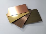 Finition balayée par cartes de cuivre en bronze en laiton faites sur commande de membre des affaires VIP en métal