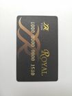 Les cartes de visite professionnelle de visite givrées de PVC avec la feuille d'or chaude de timbre de code barres gravent le nombre en refief
