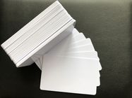 Cartes de visite professionnelle vierges Reprintable 85.5mm*54mm brillants de visite de PVC de blanc de la vente au détail CR80