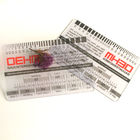 Cartes de visite professionnelle de visite en plastique dures claires de PVC imprimant la surface standard 85.5x54x0.76mm
