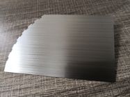 carte balayée argentée Logo Printing en métal d'acier inoxydable de 0.40mm