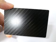 Carte simple en métal RFID de NFC N-tage216 de fibre de carbone de sergé