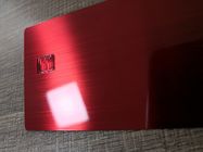 Carte de banque balayée rouge 0.8mm simple brillante en métal petit Chip For Supermarket