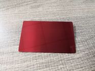 Carte de banque balayée rouge 0.8mm simple brillante en métal petit Chip For Supermarket