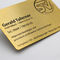 Cadeau créatif populaire de relief métallique balayé d'affaires de cartes de visite professionnelle de visite d'or