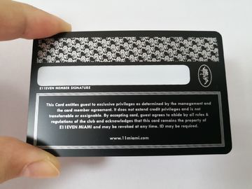 fibre noire mate de luxe de carbone de cartes de visite professionnelle de visite en métal de 0.5mm modelée