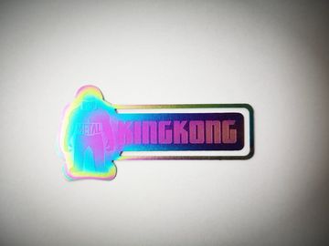 Le métal gravé par coutume coloré par arc-en-ciel Bookmarks l'acier inoxydable KINGKONG