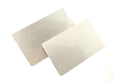 Cartes brillantes argentées de luxe de PVC de blanc avec la bande magnétique noire de Hico Loco