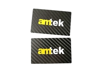 impression de Silkscreen de la fibre CR80 de carbone de 0.5mm Matt Black Metal Business Cards