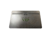 la carte en acier de membre du taxi VIP de 85x54x0.5mm a coupé Logo White Signature