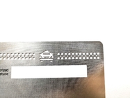 la carte en acier de membre du taxi VIP de 85x54x0.5mm a coupé Logo White Signature
