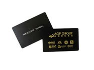 Matt Black Metal Business Cards en laiton en acier avec le laser gravent Logo Name