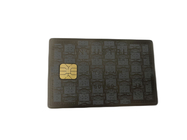 Gravure à l'eau-forte argentée de noir d'IC Chip Visiting Card Electroplated Anti en métal