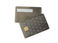 Gravure à l'eau-forte argentée de noir d'IC Chip Visiting Card Electroplated Anti en métal