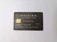 Numéro de nom de laser de carte de membre en métal argenté classique personnalisé
