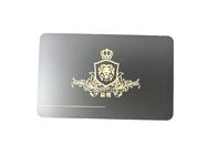 Le laser gravent la carte de crédit du supermarché VIP Code QR de bande magnétique de Matt Black Metal Business Cards