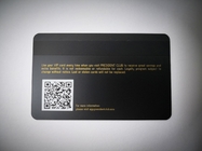 Le laser gravent la carte de crédit du supermarché VIP Code QR de bande magnétique de Matt Black Metal Business Cards