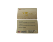 Personnalisez l'impression du nom de la carte PVC en relief avec la carte de crédit en or