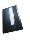 Bords argentés en acier de bande magnétique de Matt Black Debit Card Hico en métal