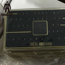 Carte futée en métal RFID de Nfc, acier inoxydable de sécurité de puce de Rfid de carte de crédit d'affaires