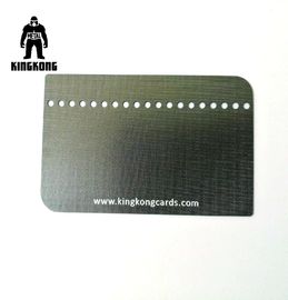 La grille CR80 a fini la carte d'adhésion en métal, ajustent les cartes de visite professionnelle de visite balayées en métal