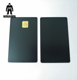 Cartes de visite professionnelle de visite métalliques de cuivre de luxe d'encre pour l'effet de Matt de puce de la banque SLE4442