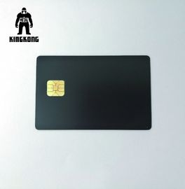Cartes de visite professionnelle de visite métalliques de cuivre de luxe d'encre pour l'effet de Matt de puce de la banque SLE4442