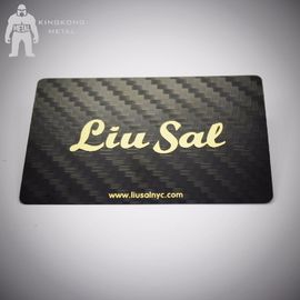 Cartes de luxe adaptées aux besoins du client en métal VIP d'adhésion plaquées pour le logo de cadeau d'affaires imprimé