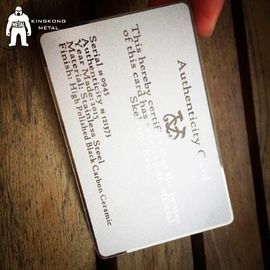Carte adaptée aux besoins du client du crédit texturisée par Deboss VIP d'affaires en métal de finition de conception