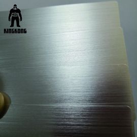 Couleur argentée imprimable faite sur commande de cartes d'adhésion en métal de coupe de laser de maquilleur