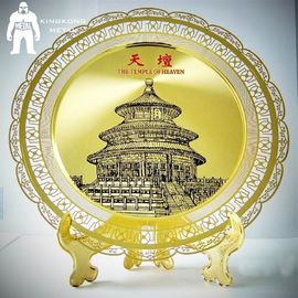 Médaille d'or en métal de sablage ou gravure à l'eau-forte, médailles de récompense d'art populaire de club d'affaires