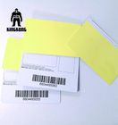Le PVC en plastique de carte personnalisé par identification de personnel d'étudiant de photo incluent l'autocollant transparent