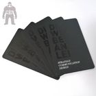 Carte d'adhésion en plastique adaptée aux besoins du client de PVC de noir de Matt 85.5x54x0.76mm