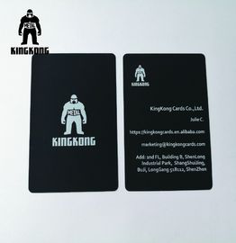 Silicium spécial noir mat plat professionnel Goodfeeling de cartes de visite professionnelle de visite en métal