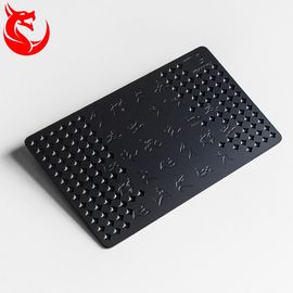 Noir mat d'acier inoxydable et fond différent de cartes de visite professionnelle de visite d'or enduit