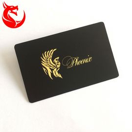 Noir mat d'acier inoxydable et fond différent de cartes de visite professionnelle de visite d'or enduit
