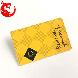Estampillage chaud haut brillant lecture/écriture ou bande magnétique de carte de portefeuille en métal d'or