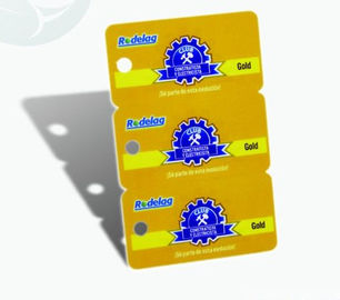 Épaisseur carrée unique des cartes de visite professionnelle de visite de PVC de plastique 3 in-1 0.3mm-1.0mm