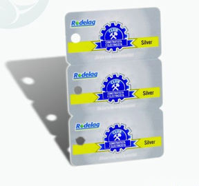 Épaisseur carrée unique des cartes de visite professionnelle de visite de PVC de plastique 3 in-1 0.3mm-1.0mm