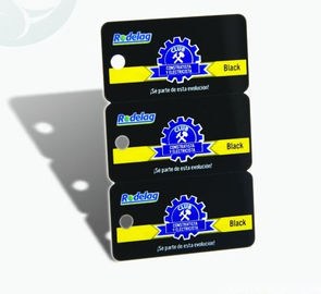 Épaisseur carrée unique des cartes de visite professionnelle de visite de PVC de plastique 3 in-1 0.3mm-1.0mm