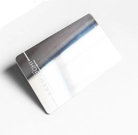 Cartes de visite professionnelle de visite en plastique carrées personnelles de miroir 85*54mm/89*51mm ou adapté aux besoins du client