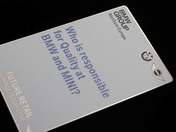 Cartes de visite professionnelle de visite en plastique carrées personnelles de miroir 85*54mm/89*51mm ou adapté aux besoins du client