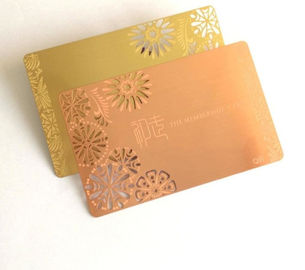Cadeau créatif populaire de relief métallique balayé d'affaires de cartes de visite professionnelle de visite d'or