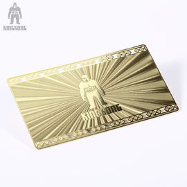 Option différente métallique personnelle en laiton innovatrice de modèle de cartes de visite professionnelle de visite d'or